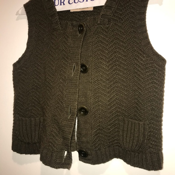 See by Chloe army green fall/winter sweater vest - Picture 6 of 17